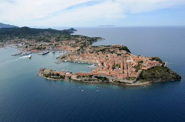 Portoferraio hamn - ön Elba — Stockfoto