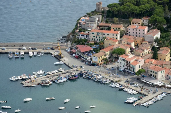 Marina di Campo- Isla de Elba Imágenes de stock libres de derechos