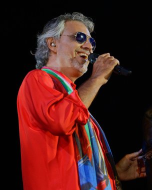 Andrea Bocelli live in Tuscany - Italy on 4th of August 2015 clipart