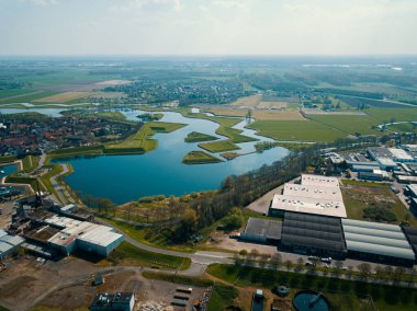 Hollanda 'daki banliyö manzarası