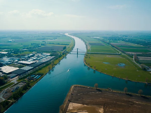 Повітряний Вид Пейзаж Нідерландів — стокове фото