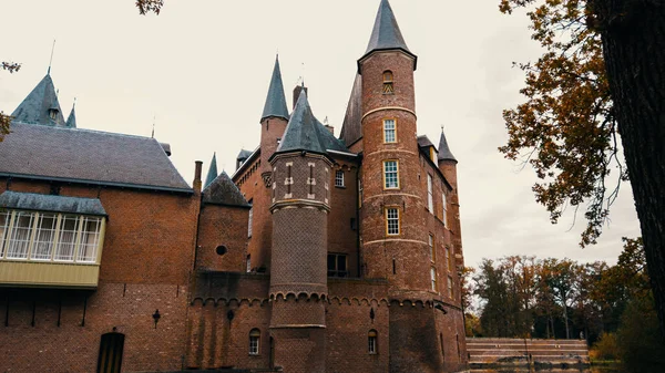 Сказочно Выглядел Замок Хесвиль Норд Брабант Нидерланды — стоковое фото