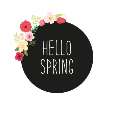 şirin rustik bahar çiçekleri