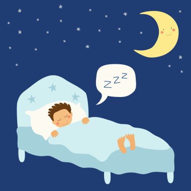 çizgi film uyuyan çocuk