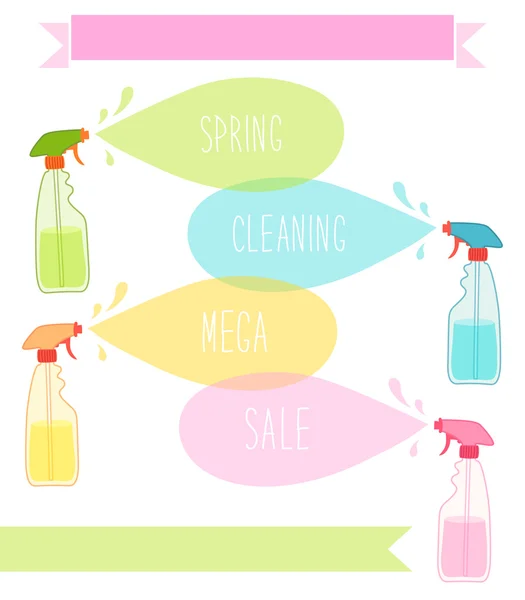 Nettoyage de printemps vente — Image vectorielle