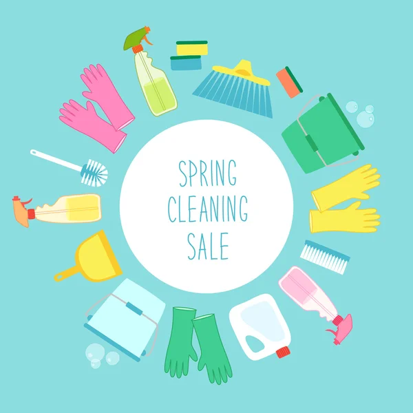 Spring cleaning sale — Stock Vector