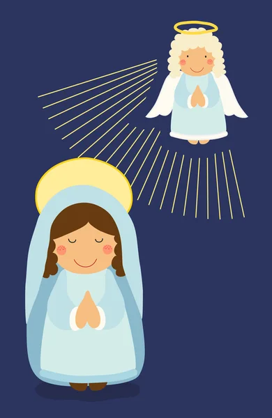 Jungfru Maria bakgrund — Stock vektor