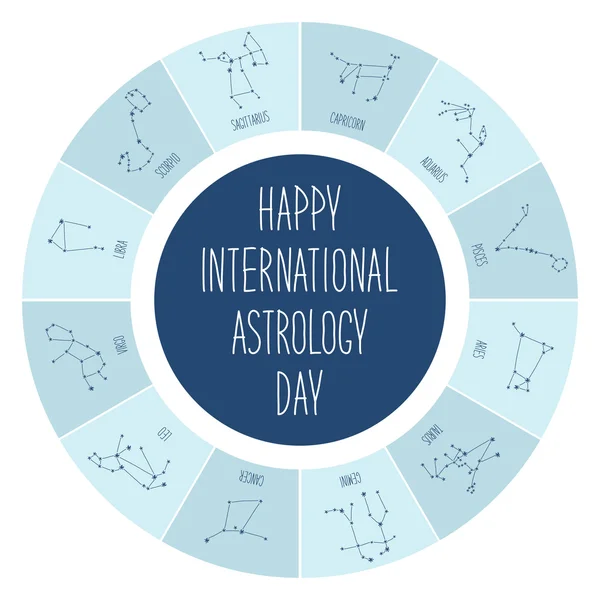 День міжнародної астрологія — стоковий вектор