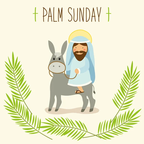 Palm Sunday banner — Stock Vector