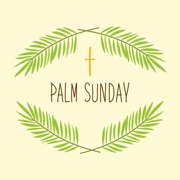 Palm Sunday banner — Stock Vector