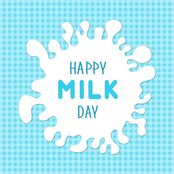 Cute hand drawn spot of milk — Stock Vector