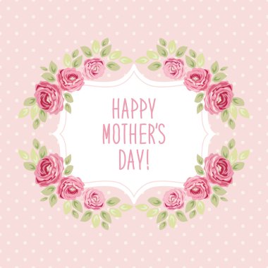 Şirin anneler günü kartı Güllü