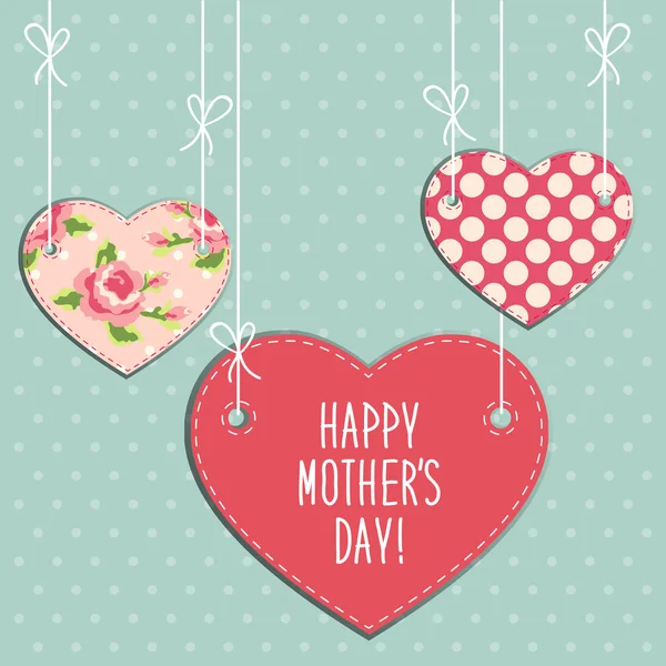 Χαριτωμένο κάρτα ημέρα της μητέρας — Διανυσματικό Αρχείο