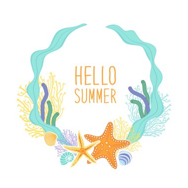 Kabukları ile şirin deniz arka plan