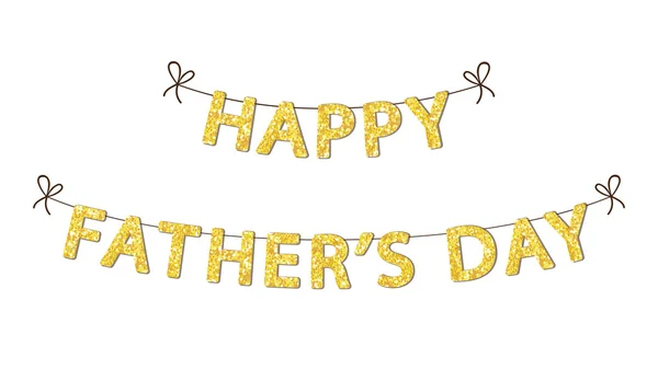 Cute Fathers Day banner — Stock Vector