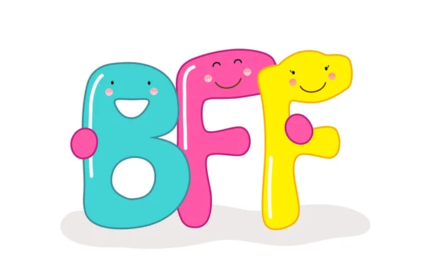 Best Friends Forever carte de voeux — Image vectorielle