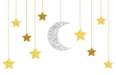 Gümüş Sim ay ve yıldız