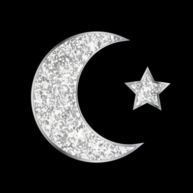 Gümüş Sim ay ve yıldız