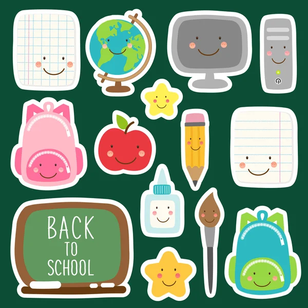 Fournitures pour la rentrée scolaire — Image vectorielle