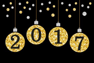 Noel topları ile sayı 2017 