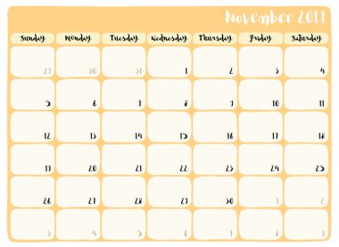 Şirin planlayıcısı takvim 