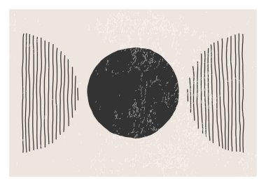 Moda soyut estetik yaratıcı minimalist sanatsal el kompozisyonu