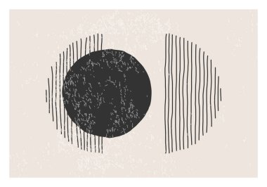 Moda soyut estetik yaratıcı minimalist sanatsal el kompozisyonu