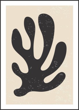 Matisse soyut organik şekilli modern duvar sanatından esinlenmiştir.