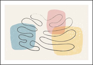 Matisse soyut organik şekilli modern duvar sanatından esinlenmiştir.