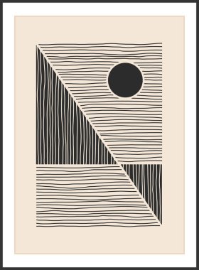 Moda soyut yaratıcı minimalist sanatsal el yapımı kompozisyon