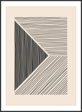 Moda soyut yaratıcı minimalist sanatsal el yapımı kompozisyon