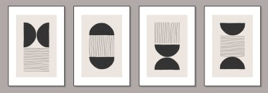 Soyut, yaratıcı, minimalist, sanatsal el kompozisyonu.
