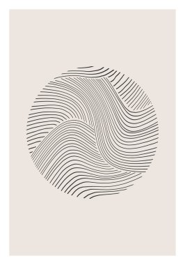 Moda soyut yaratıcı minimalist sanatsal el yapımı kompozisyon