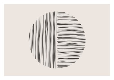 Moda soyut yaratıcı minimalist sanatsal el yapımı kompozisyon