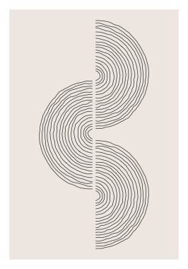 Moda soyut yaratıcı minimalist sanatsal el yapımı kompozisyon