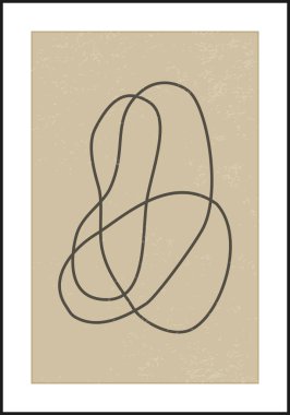 Moda soyut estetik yaratıcı minimalist sanatsal el kompozisyonu