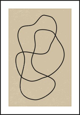 Moda soyut estetik yaratıcı minimalist sanatsal el kompozisyonu