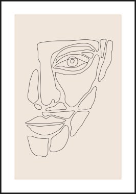 İnsan güzelliğinin gerçeküstü yüzünün minimalist çağdaş portresi