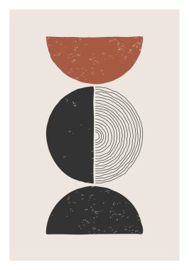 Moda soyut yaratıcı minimalist sanatsal el yapımı kompozisyon