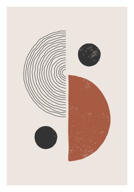 Moda soyut yaratıcı minimalist sanatsal el yapımı kompozisyon