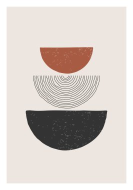 Moda soyut yaratıcı minimalist sanatsal el yapımı kompozisyon