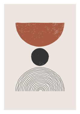 Moda soyut yaratıcı minimalist sanatsal el yapımı kompozisyon