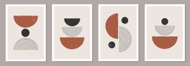 Soyut, yaratıcı, minimalist, sanatsal el kompozisyonu.