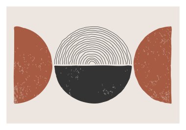 Moda soyut estetik yaratıcı minimalist sanatsal el kompozisyonu