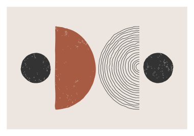 Moda soyut estetik yaratıcı minimalist sanatsal el kompozisyonu