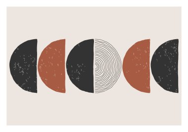 Moda soyut estetik yaratıcı minimalist sanatsal el kompozisyonu