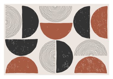 Moda soyut estetik yaratıcı minimalist sanatsal el kompozisyonu