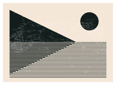 Moda soyut yaratıcı minimalist sanatsal siyah beyaz kompozisyon