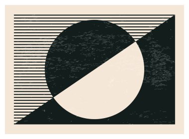 Moda soyut yaratıcı minimalist sanatsal siyah beyaz kompozisyon