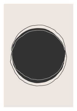 Moda soyut yaratıcı minimalist sanatsal el yapımı kompozisyon